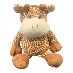 Plush Giraffe Toy - Brown and Cream